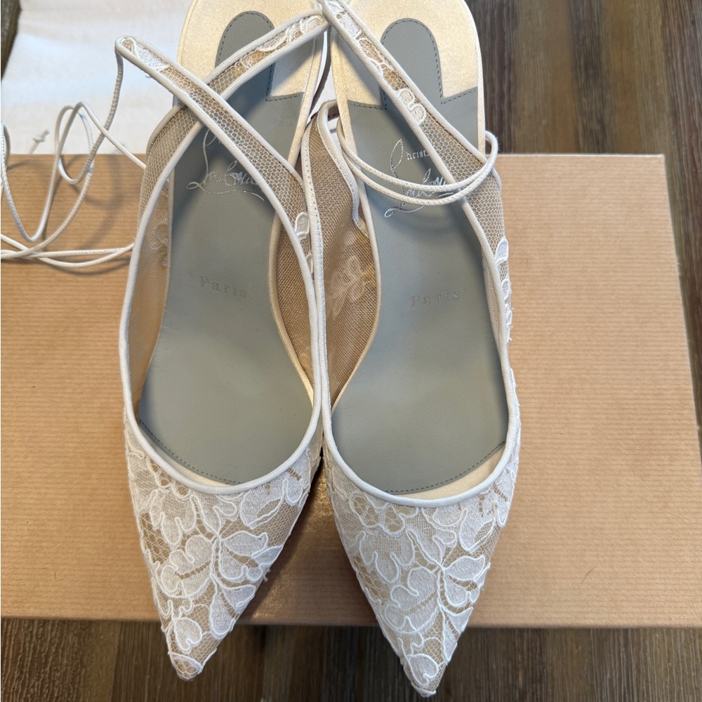 Christian Louboutin Lace Slingback 85mm | NEW IN BOX